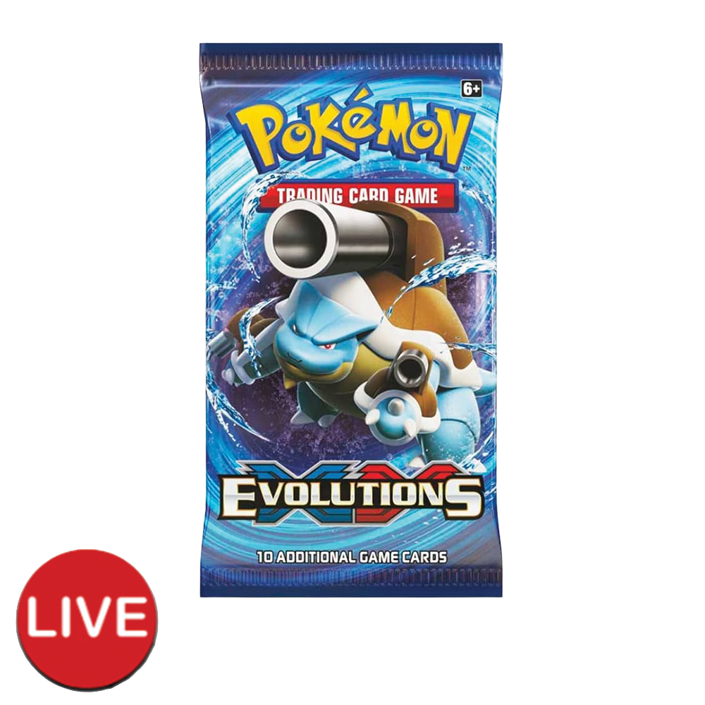 (LIVE) Box Fresh Pokemon XY Evolutions Booster Pack