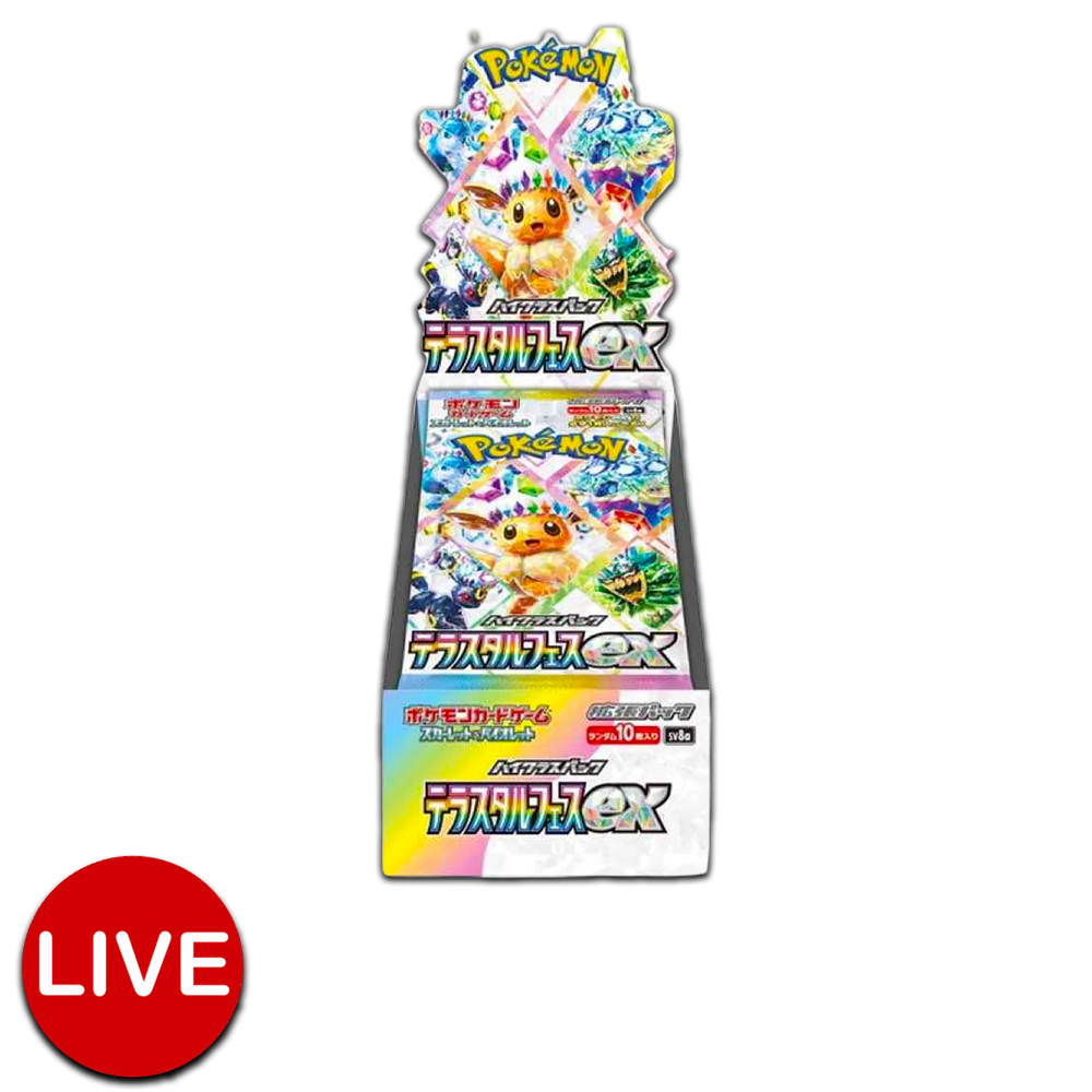 (LIVE) Pokemon Terastal Festival Booster Box