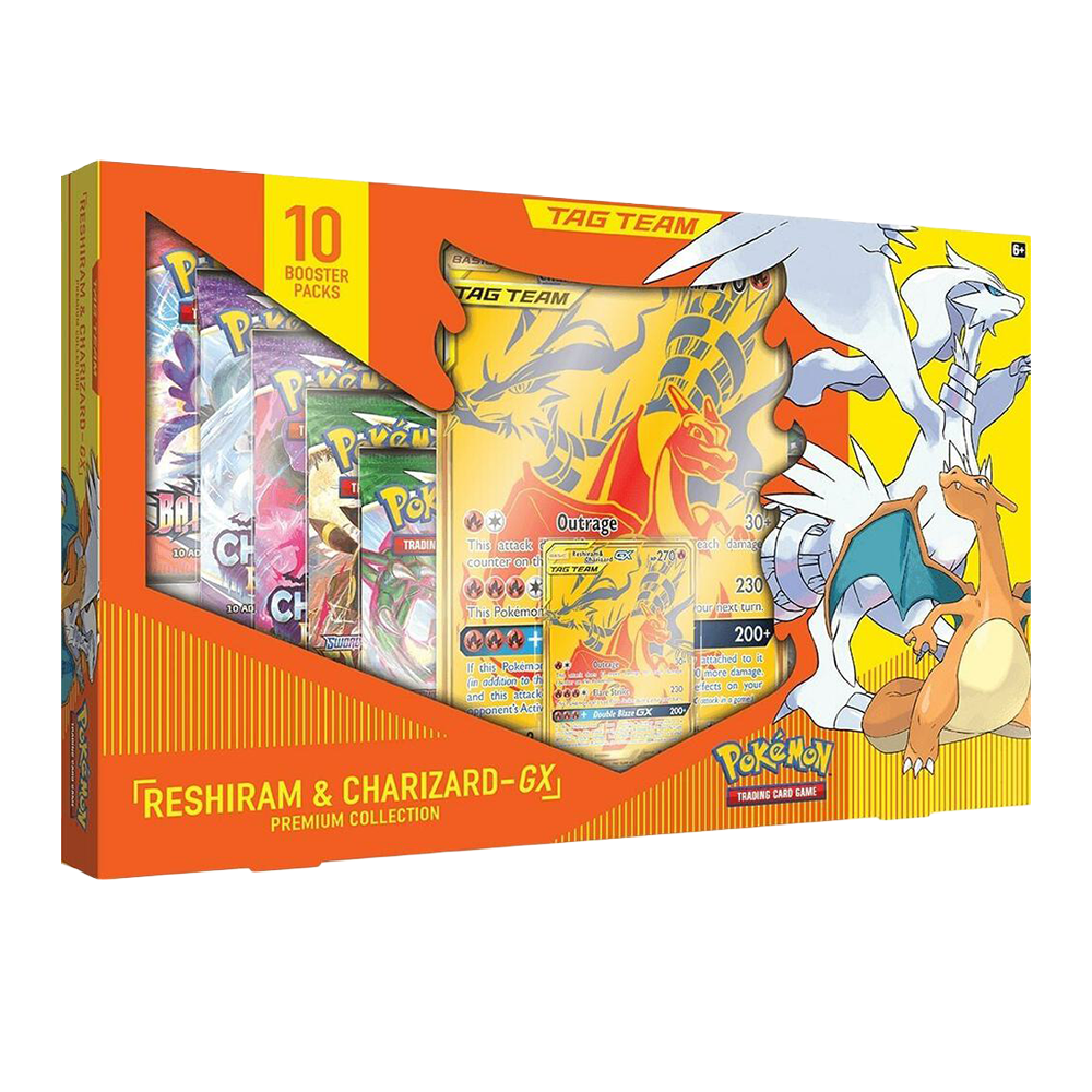 Reshiram & Charizard GX Premium Collection Box